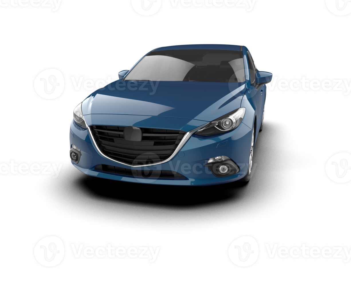 Modern car isolated on background. 3d rendering - illustration png
