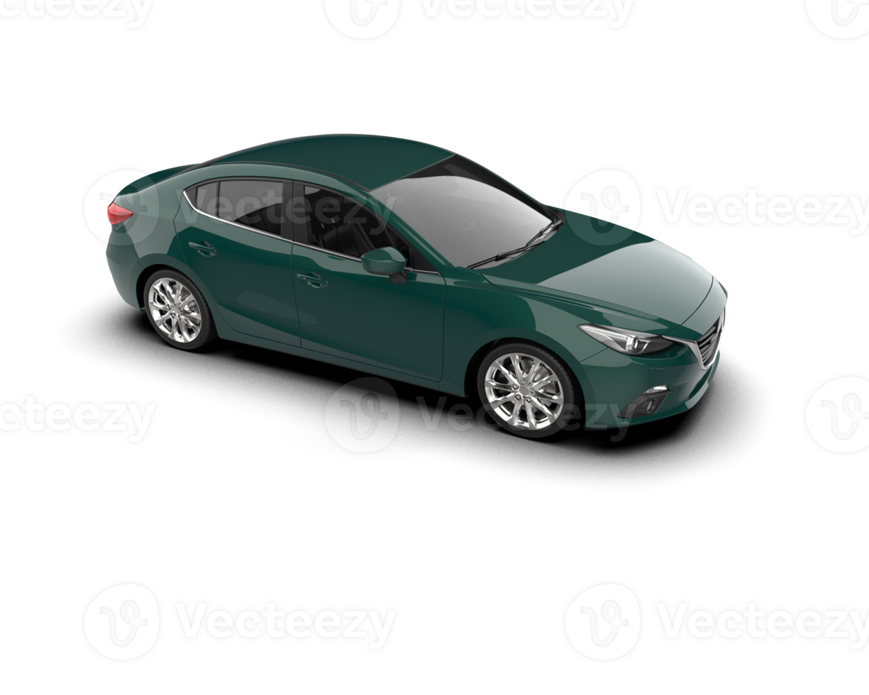 Modern car isolated on background. 3d rendering - illustration png