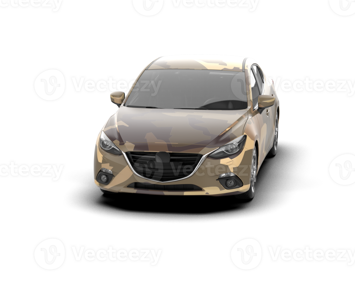 Modern car isolated on background. 3d rendering - illustration png