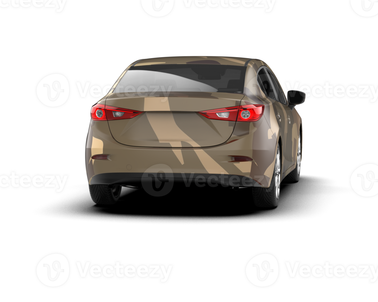 Modern car isolated on background. 3d rendering - illustration png