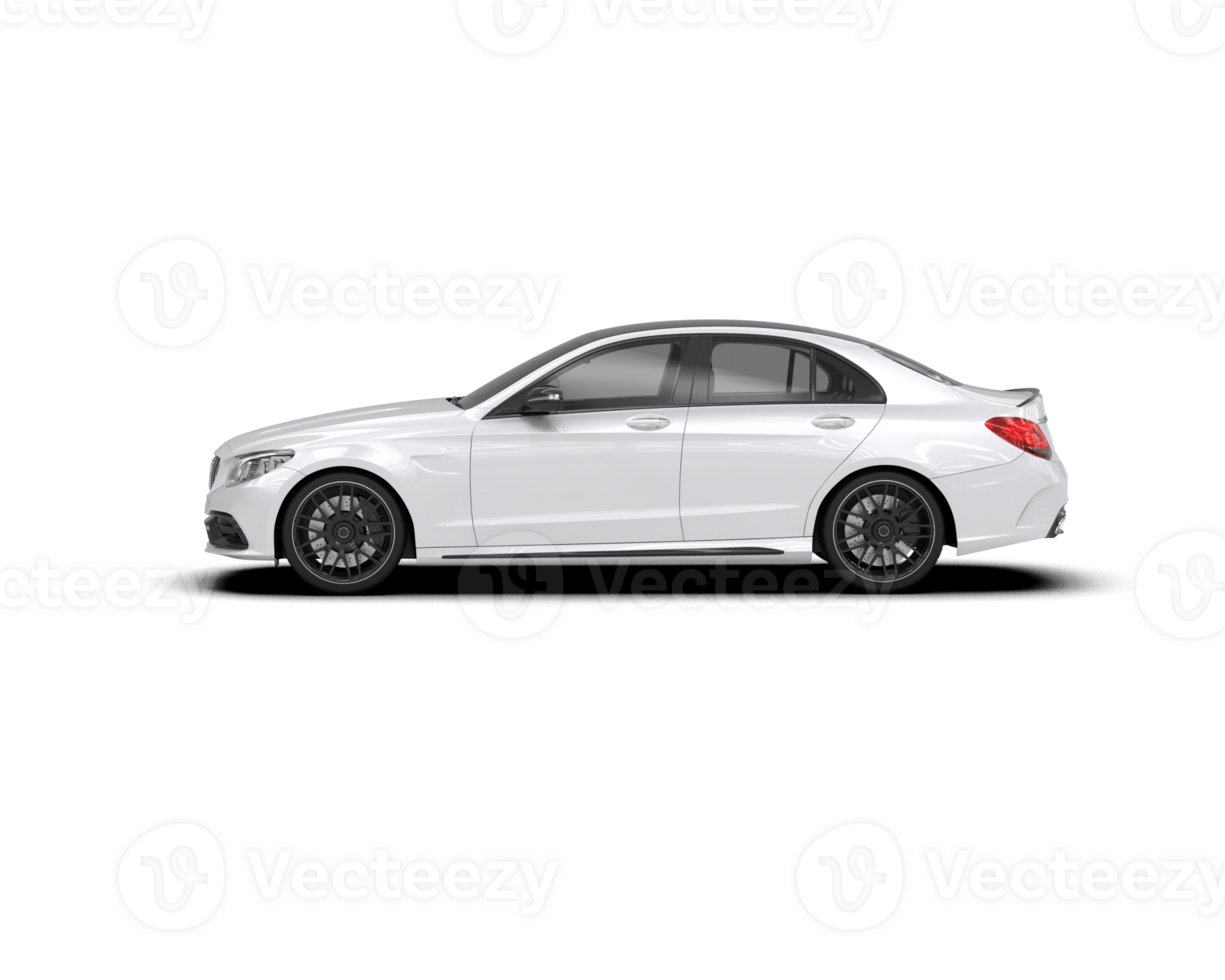 Modern car isolated on background. 3d rendering - illustration png