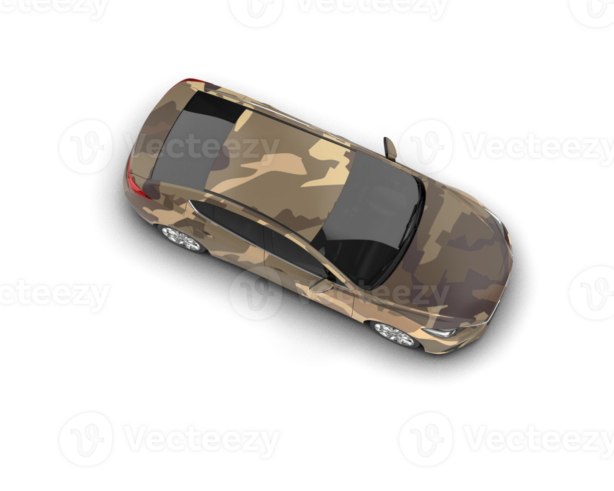 Modern car isolated on background. 3d rendering - illustration png