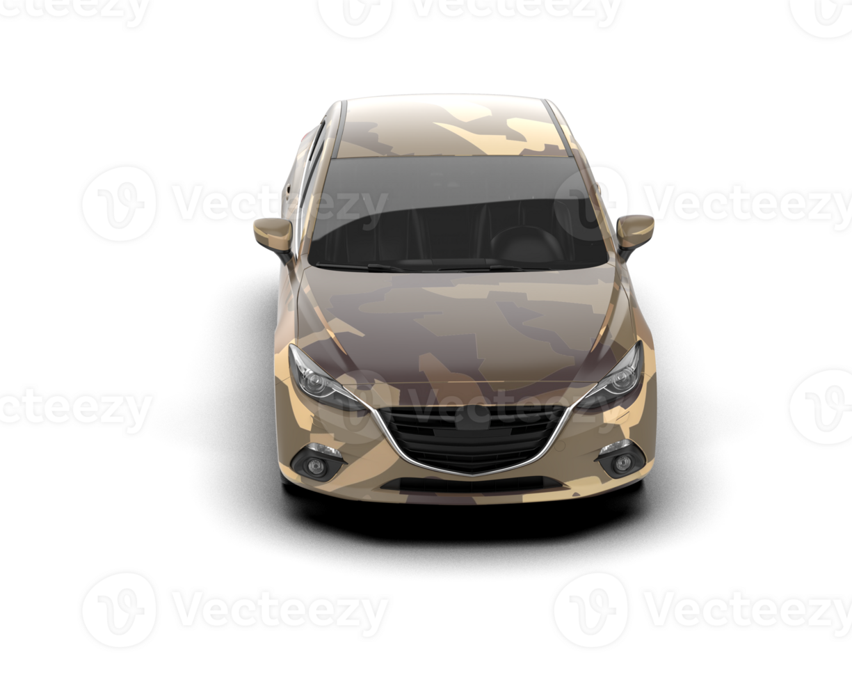 Modern car isolated on background. 3d rendering - illustration png