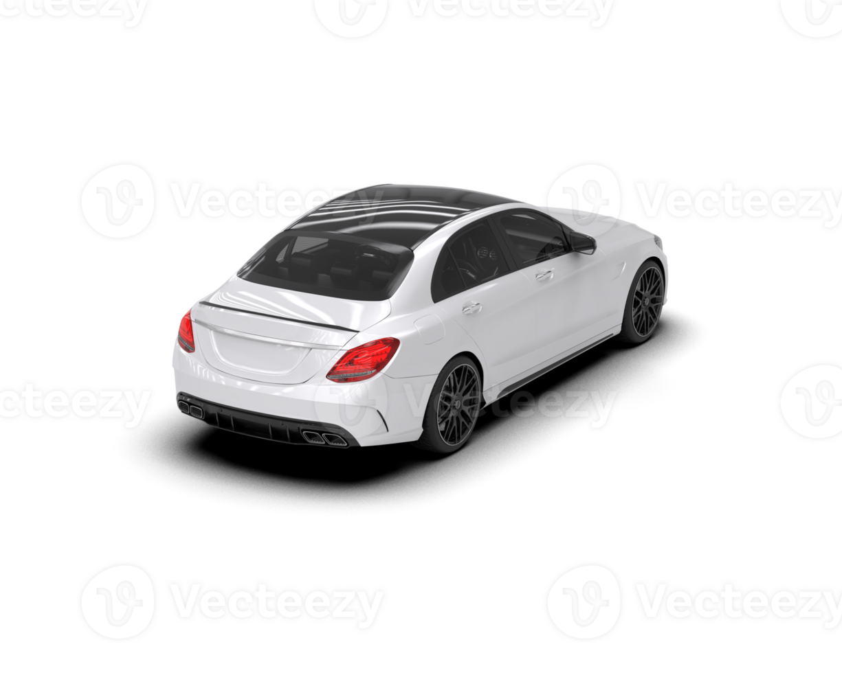 Modern car isolated on background. 3d rendering - illustration png