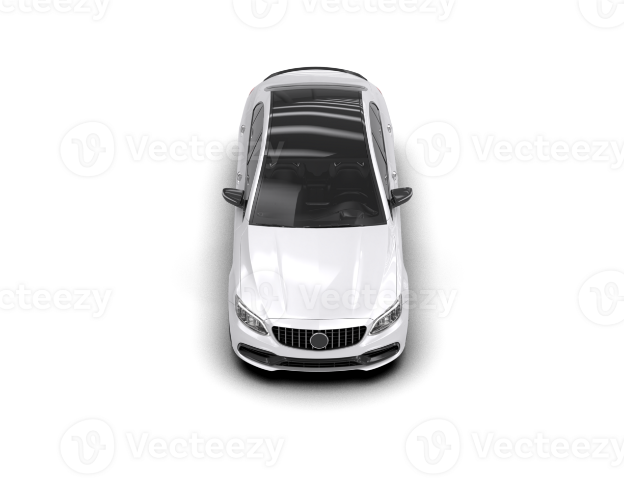Modern car isolated on background. 3d rendering - illustration png
