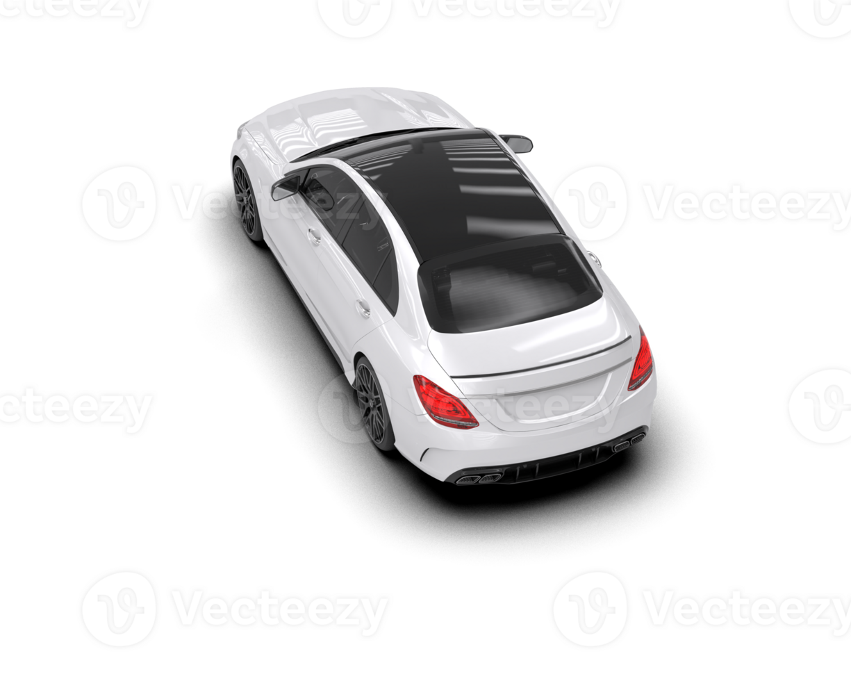 Modern car isolated on background. 3d rendering - illustration png