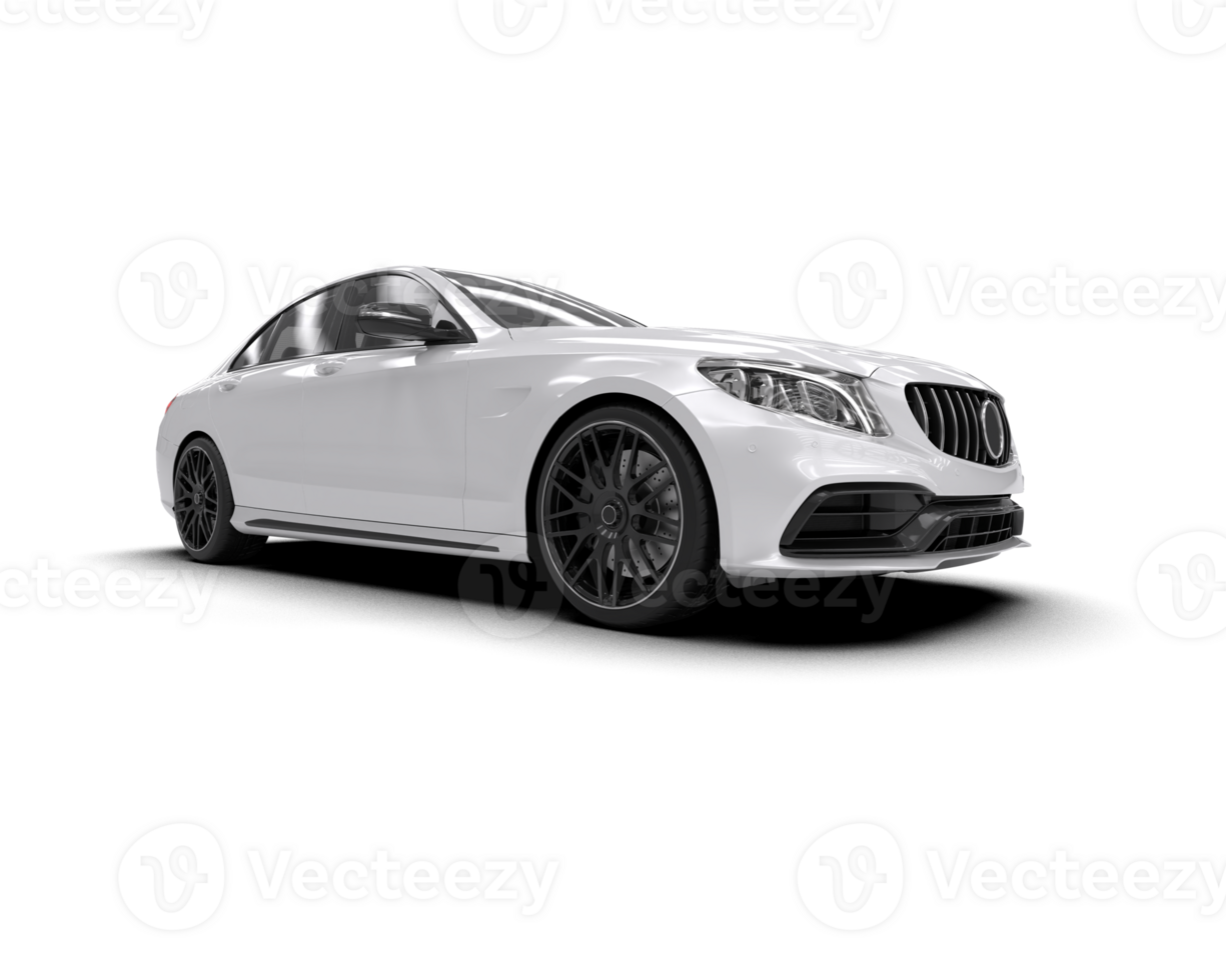 Modern car isolated on background. 3d rendering - illustration png