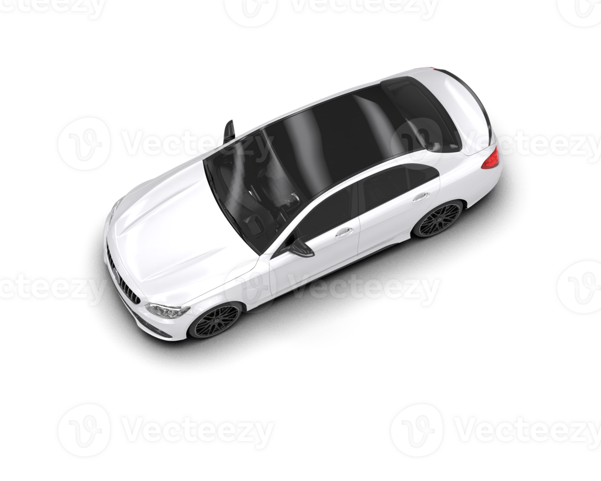 Modern car isolated on background. 3d rendering - illustration png