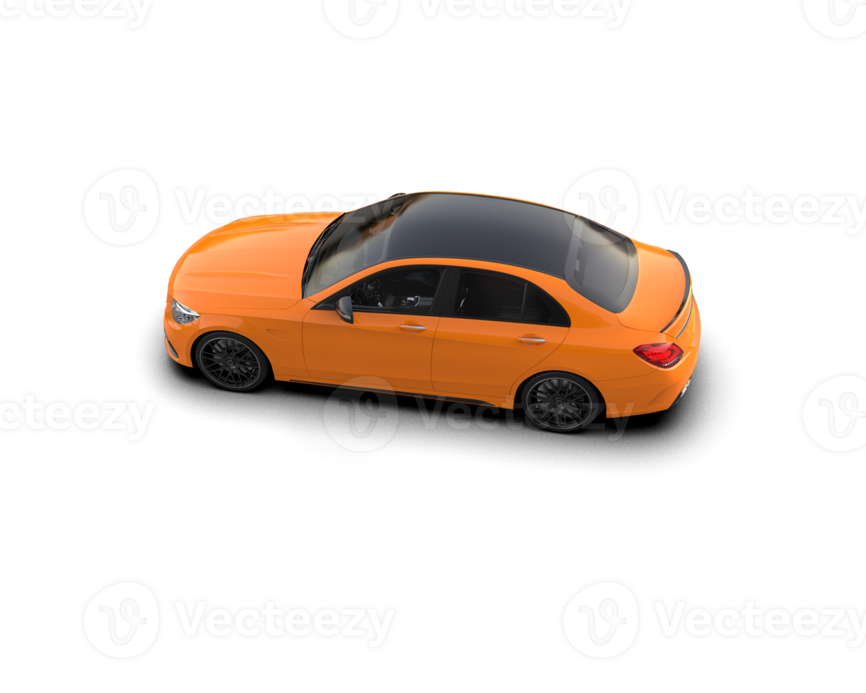 Modern car isolated on background. 3d rendering - illustration png