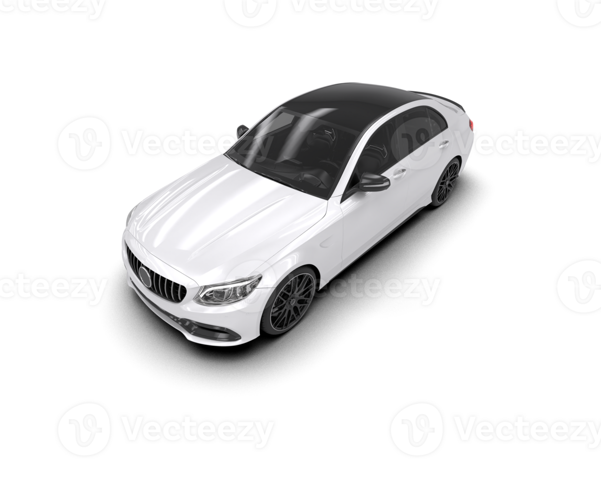 Modern car isolated on background. 3d rendering - illustration png