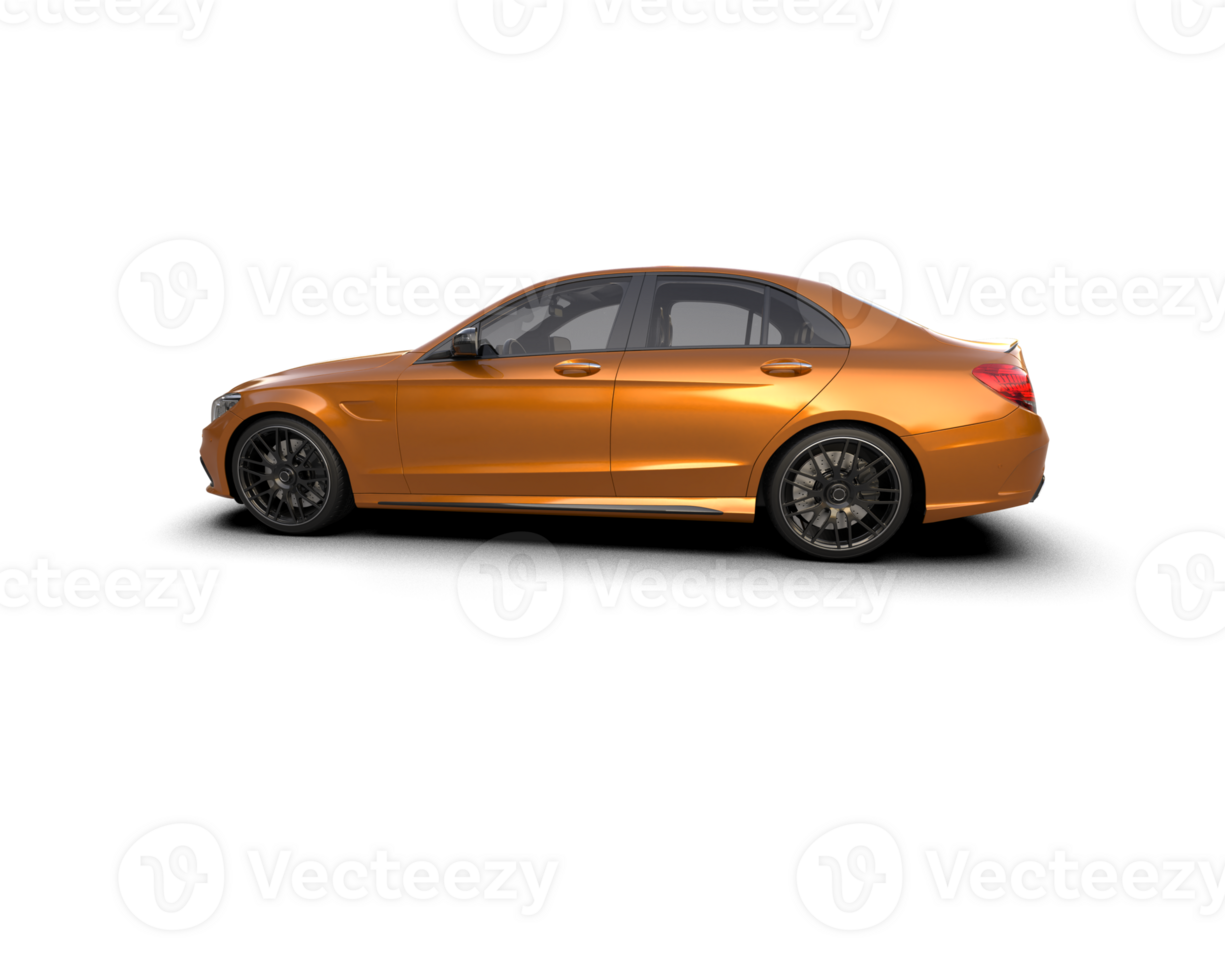 Modern car isolated on background. 3d rendering - illustration png