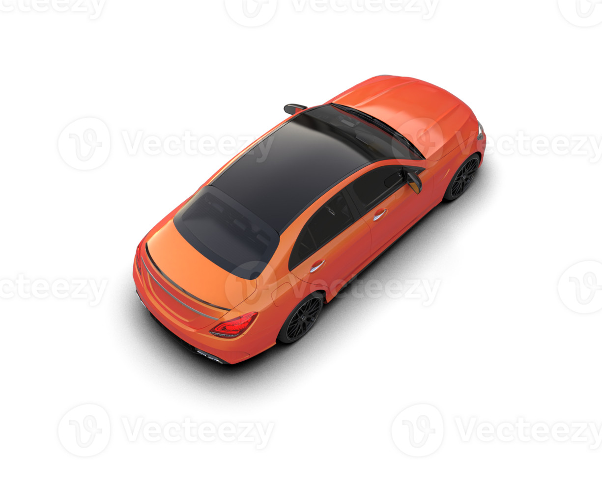 Modern car isolated on background. 3d rendering - illustration png