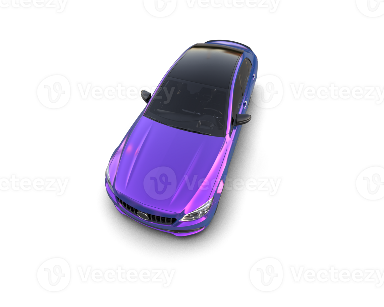Modern car isolated on background. 3d rendering - illustration png
