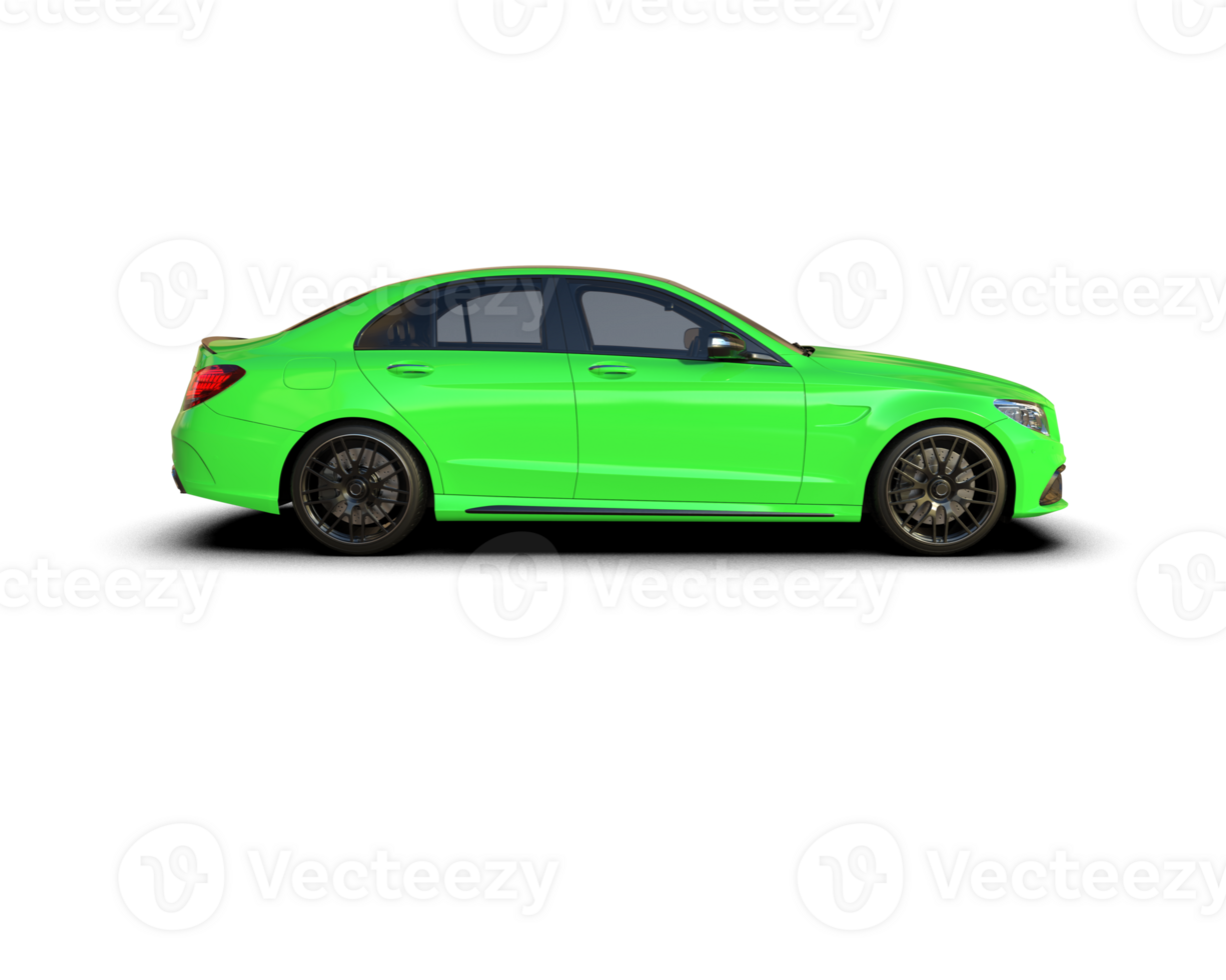 Modern car isolated on background. 3d rendering - illustration png