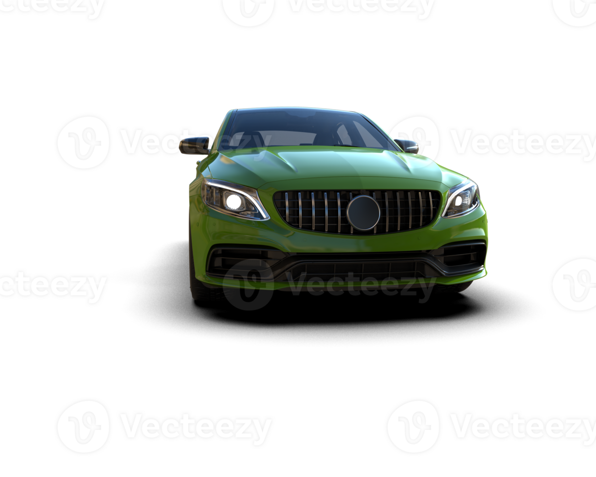 Modern car isolated on background. 3d rendering - illustration png
