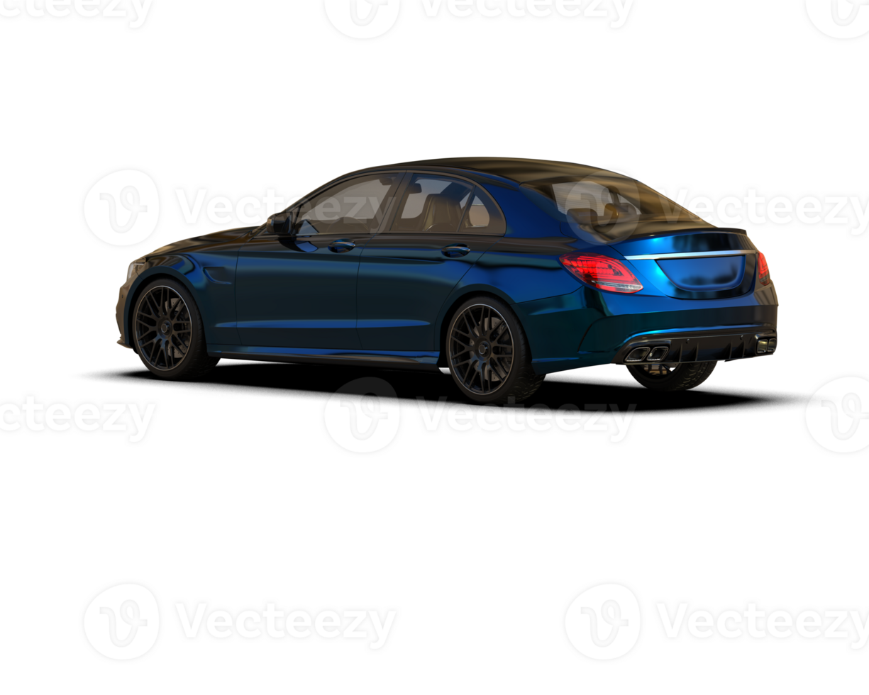 Modern car isolated on background. 3d rendering - illustration png