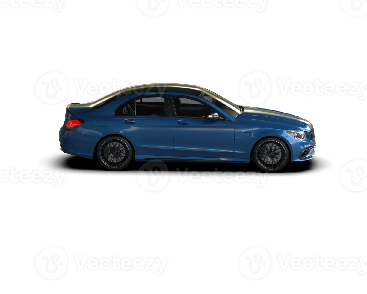 Modern car isolated on background. 3d rendering - illustration png