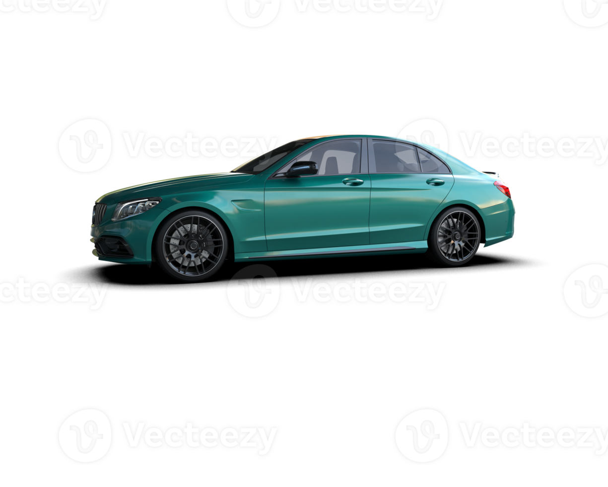 Modern car isolated on background. 3d rendering - illustration png