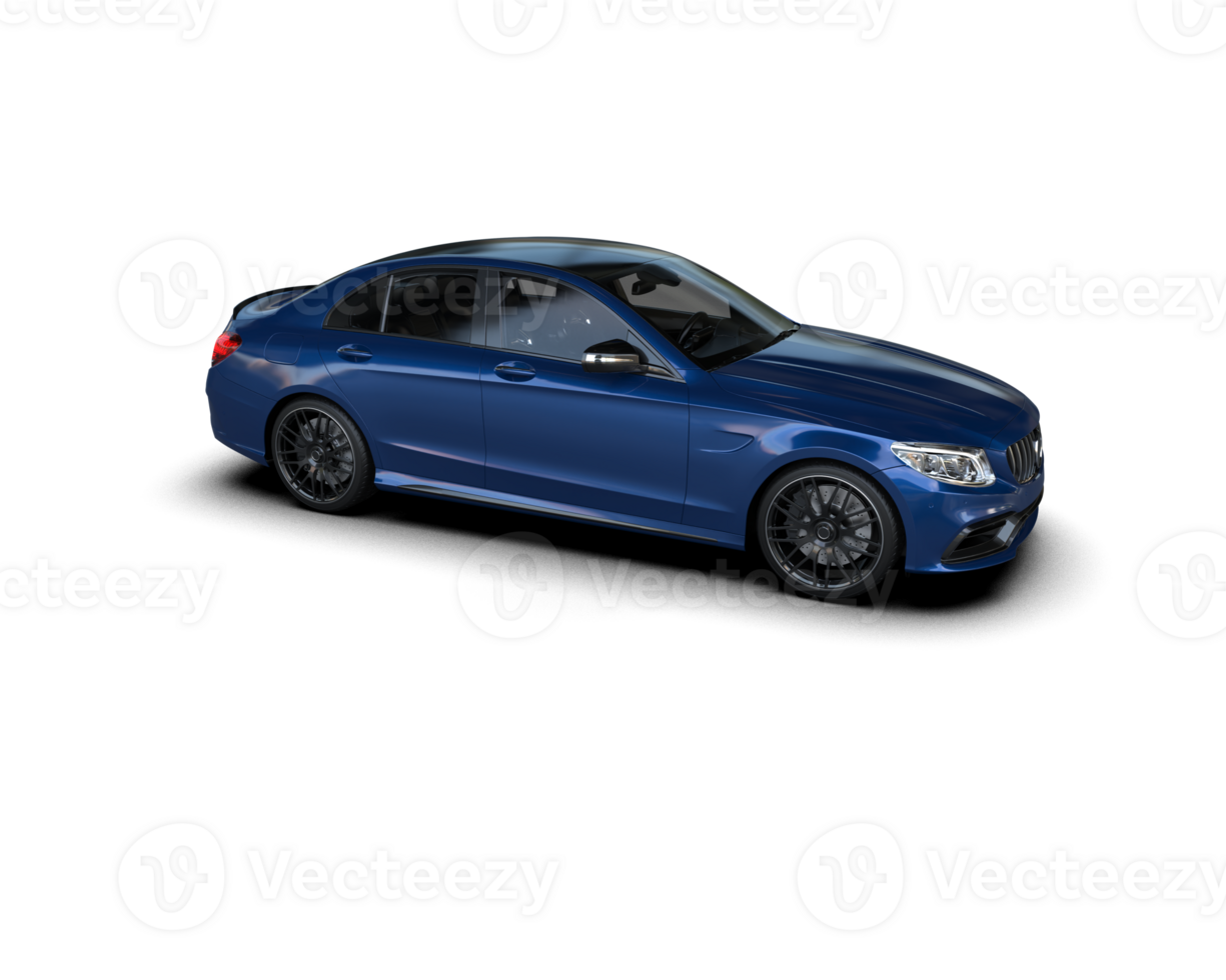 Modern car isolated on background. 3d rendering - illustration png