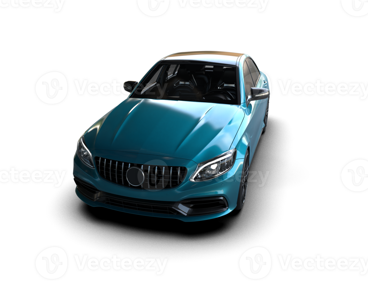 Modern car isolated on background. 3d rendering - illustration png