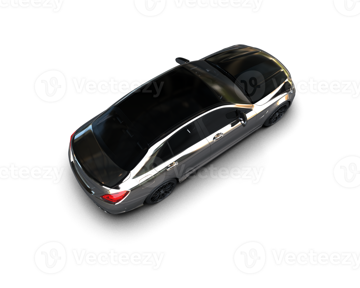 Modern car isolated on background. 3d rendering - illustration png