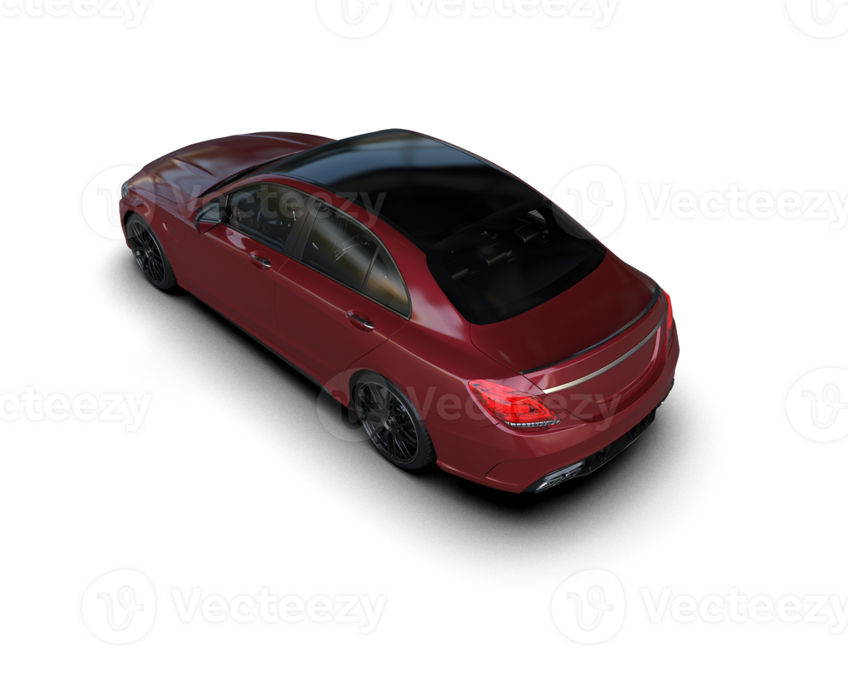 Modern car isolated on background. 3d rendering - illustration png