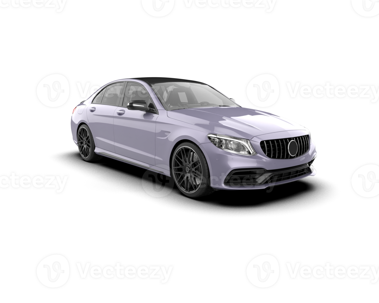 Modern car isolated on background. 3d rendering - illustration png
