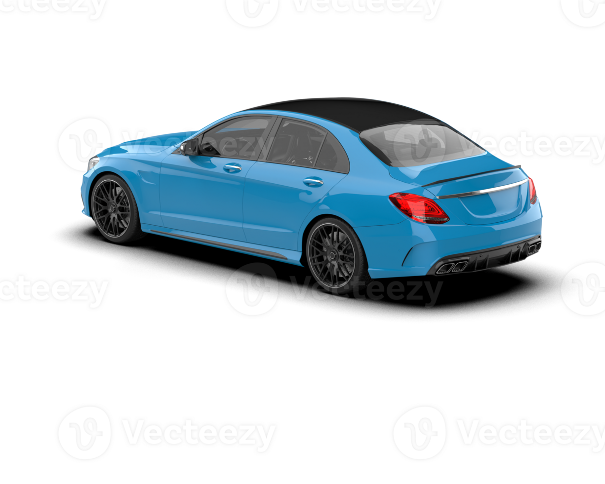 Modern car isolated on background. 3d rendering - illustration png