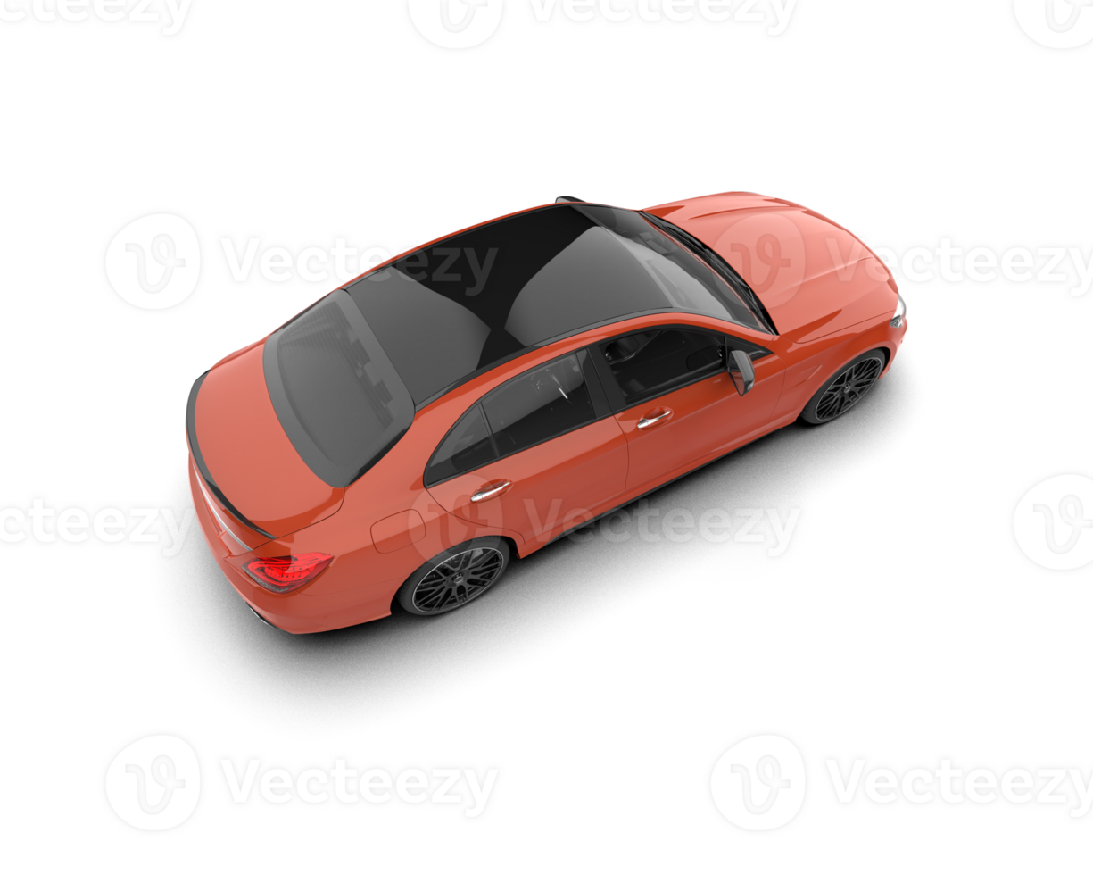 Modern car isolated on background. 3d rendering - illustration png