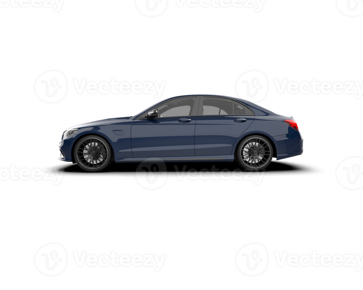 Modern car isolated on background. 3d rendering - illustration png