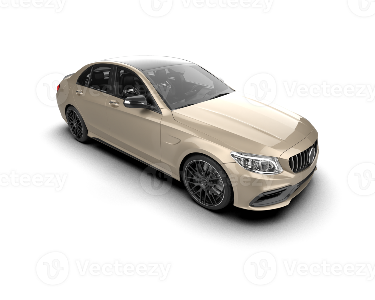 Modern car isolated on background. 3d rendering - illustration png
