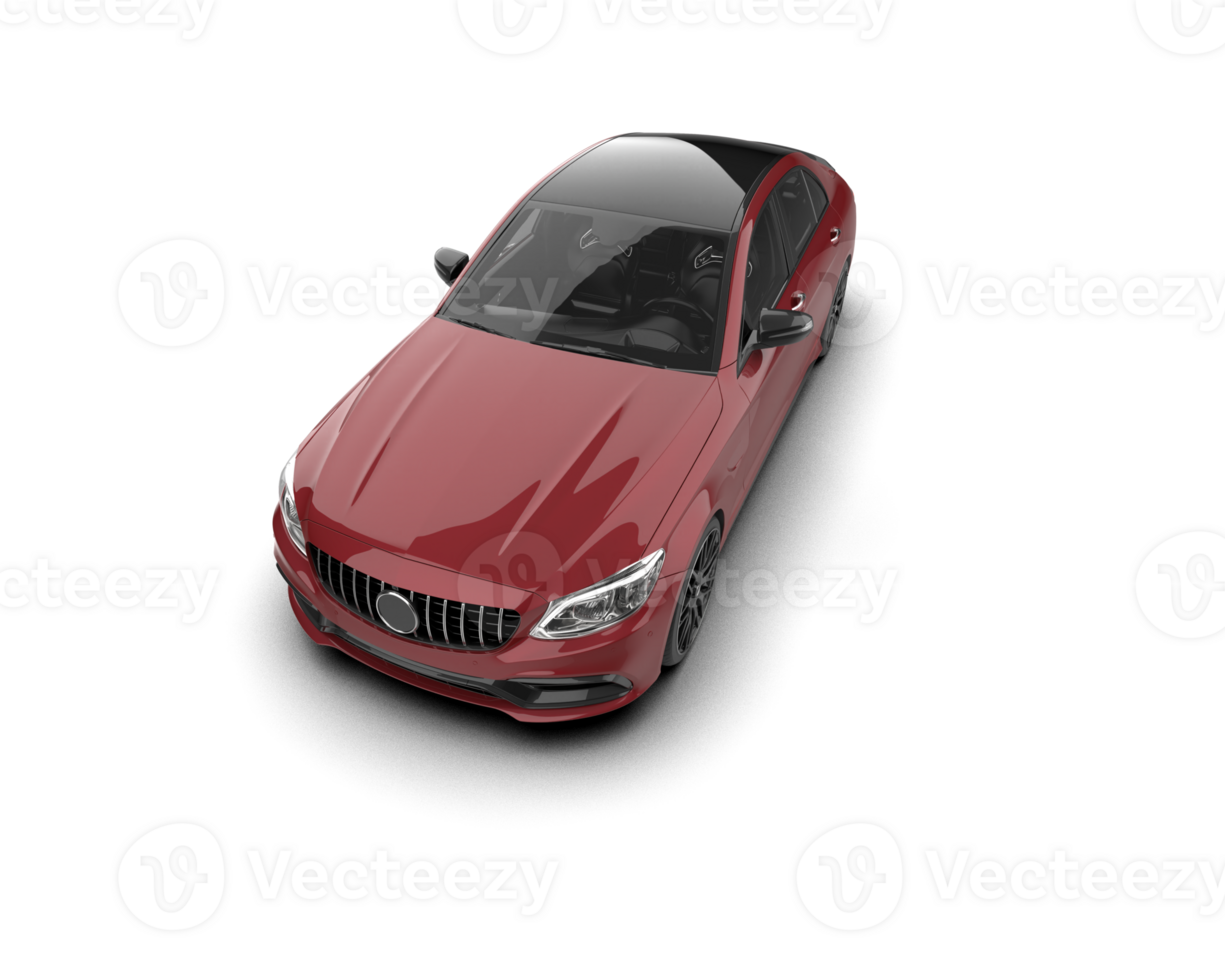 Modern car isolated on background. 3d rendering - illustration png