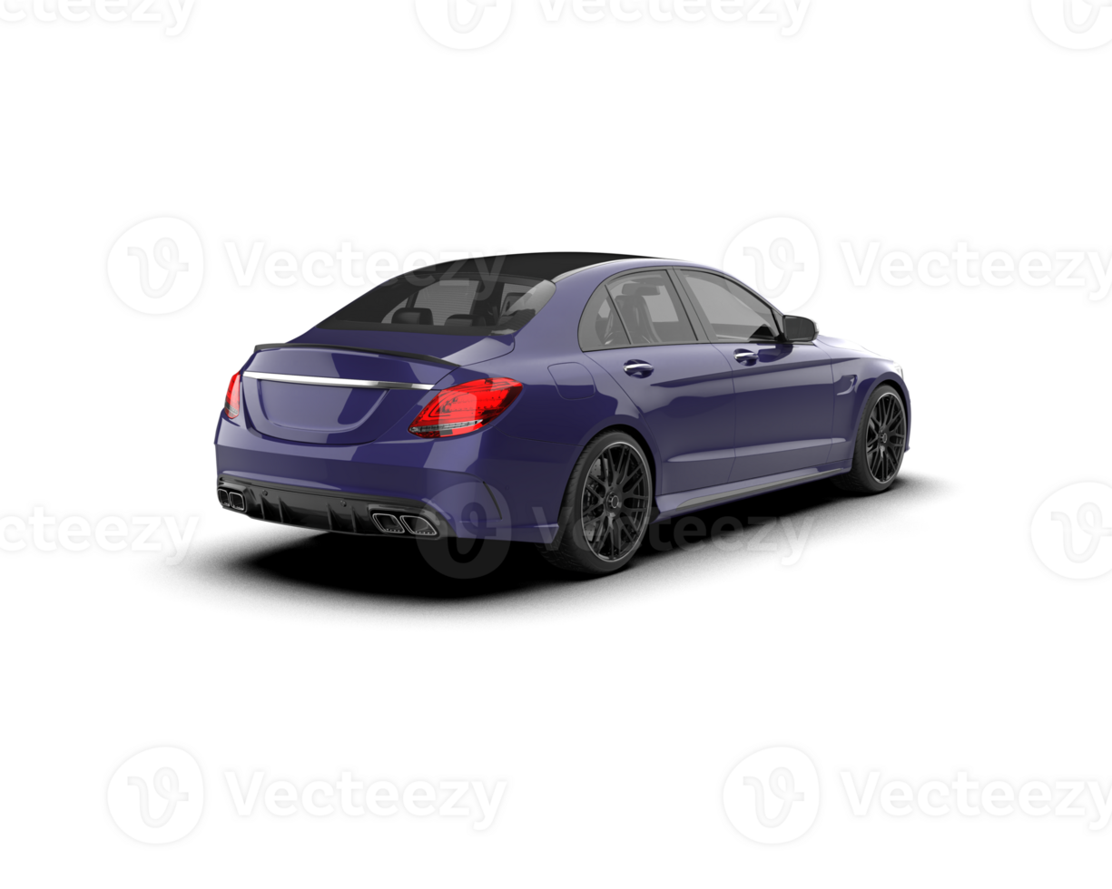 Modern car isolated on background. 3d rendering - illustration png