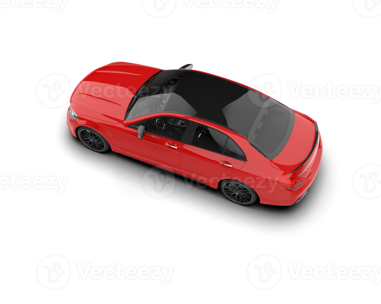 Modern car isolated on background. 3d rendering - illustration png