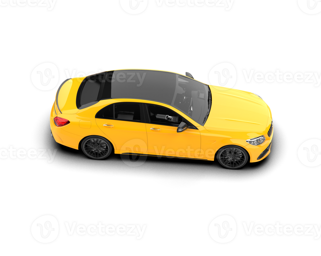 Modern car isolated on background. 3d rendering - illustration png