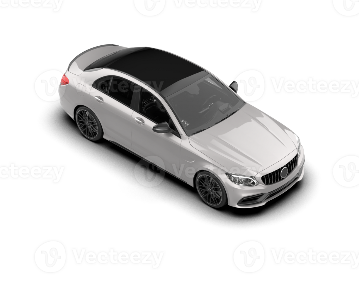 Modern car isolated on background. 3d rendering - illustration png