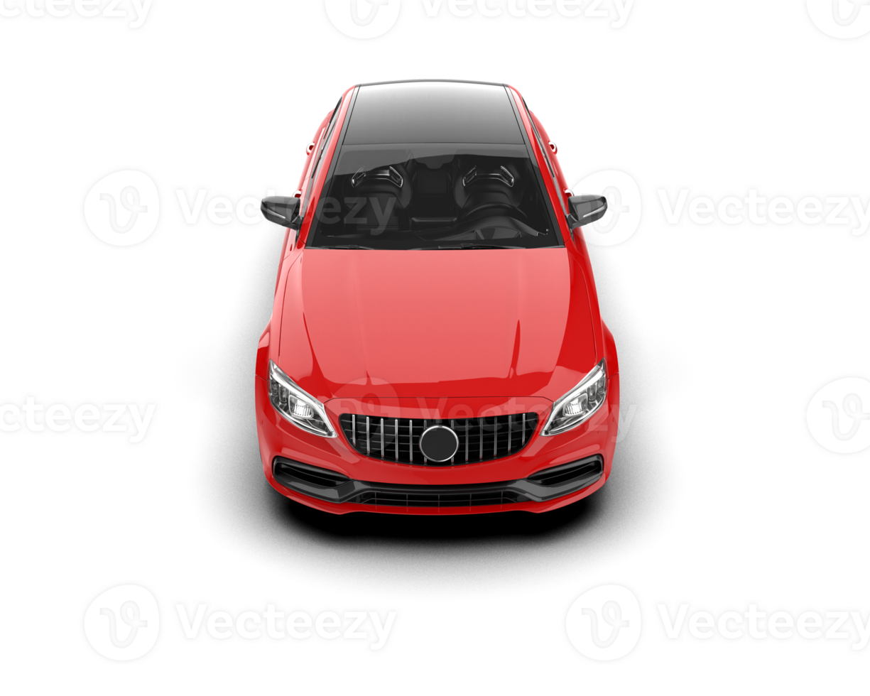 Modern car isolated on background. 3d rendering - illustration png