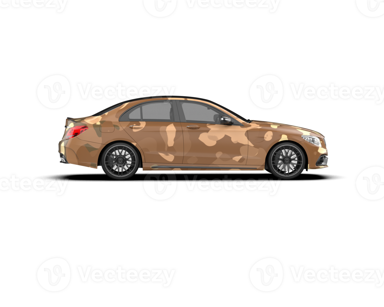 Modern car isolated on background. 3d rendering - illustration png