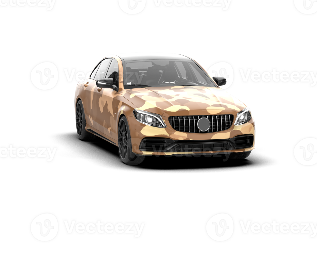 Modern car isolated on background. 3d rendering - illustration png