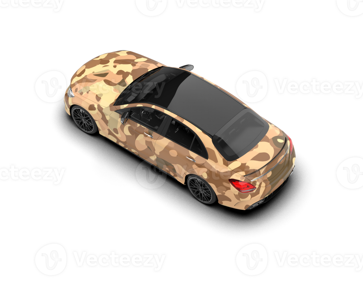 Modern car isolated on background. 3d rendering - illustration png