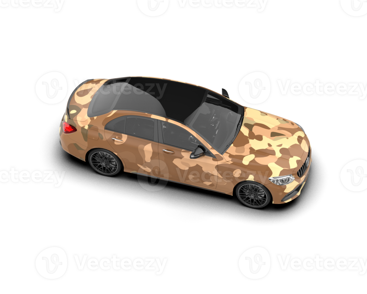 Modern car isolated on background. 3d rendering - illustration png