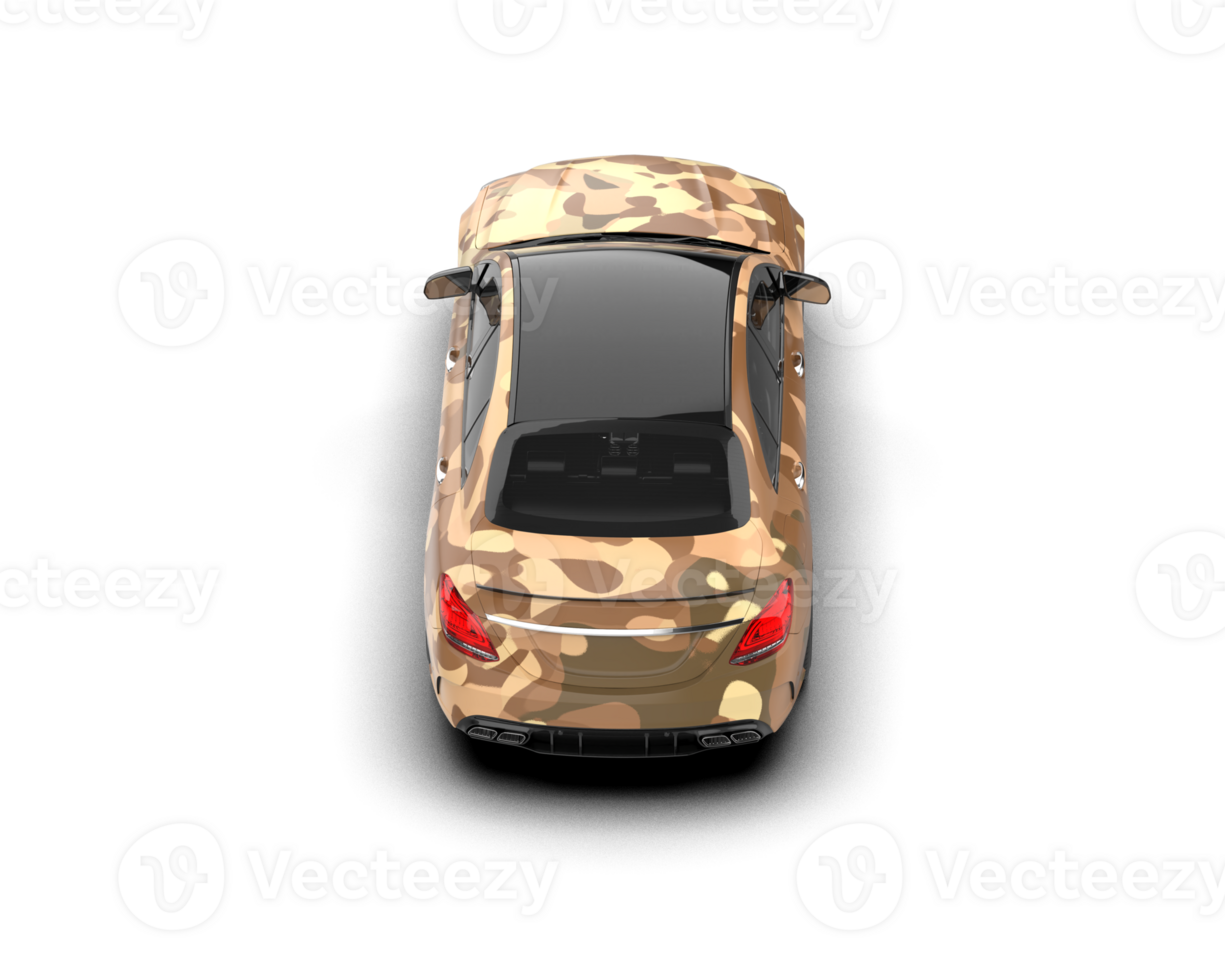 Modern car isolated on background. 3d rendering - illustration png