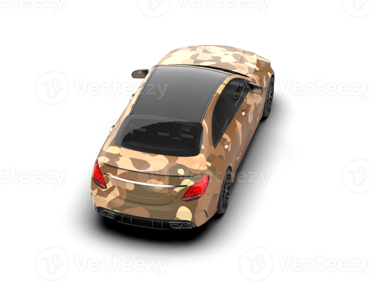 Modern car isolated on background. 3d rendering - illustration png