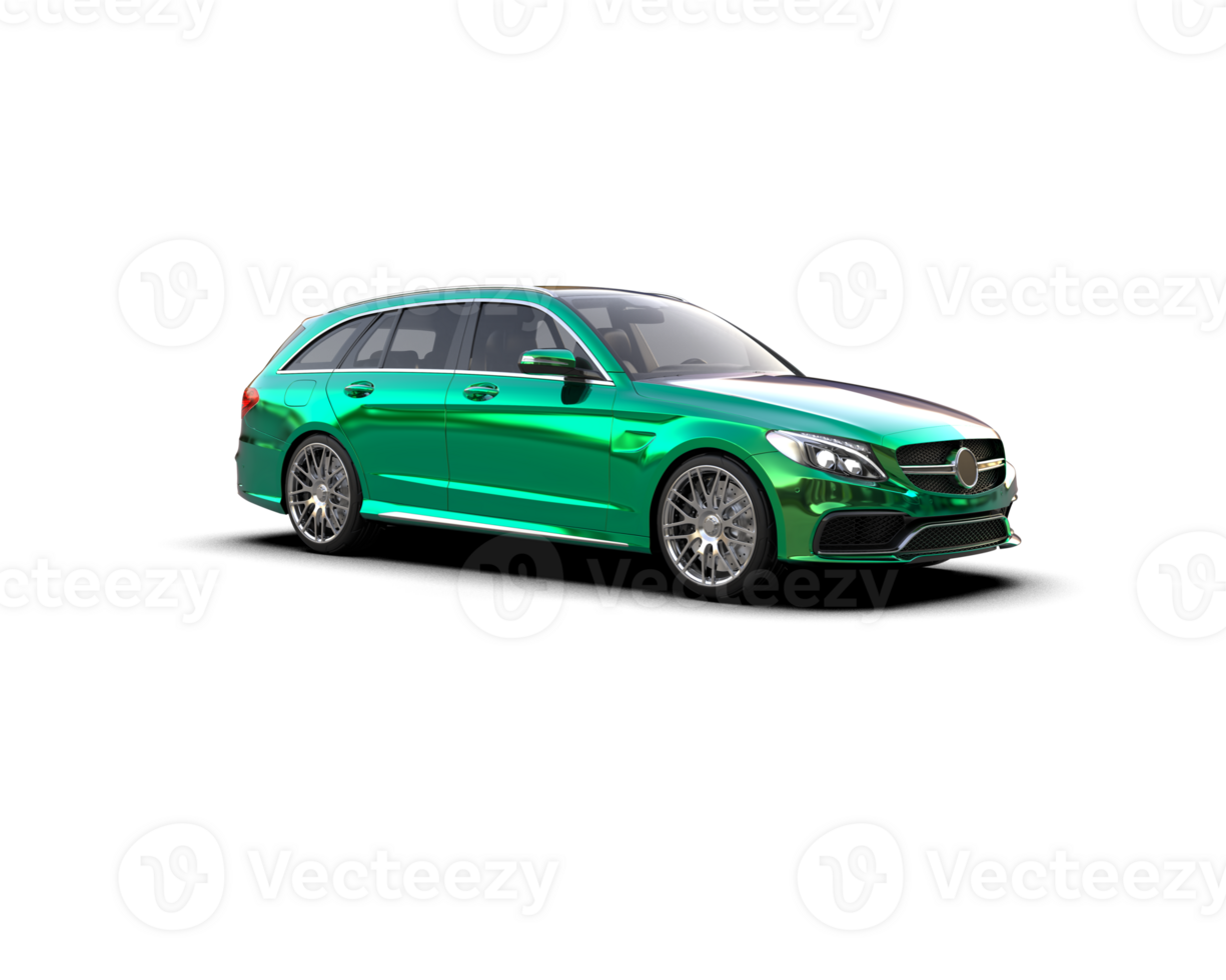 Modern car isolated on background. 3d rendering - illustration png