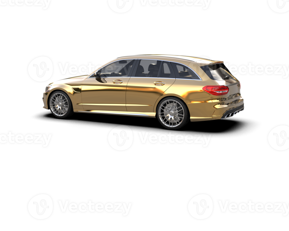 Modern car isolated on background. 3d rendering - illustration png
