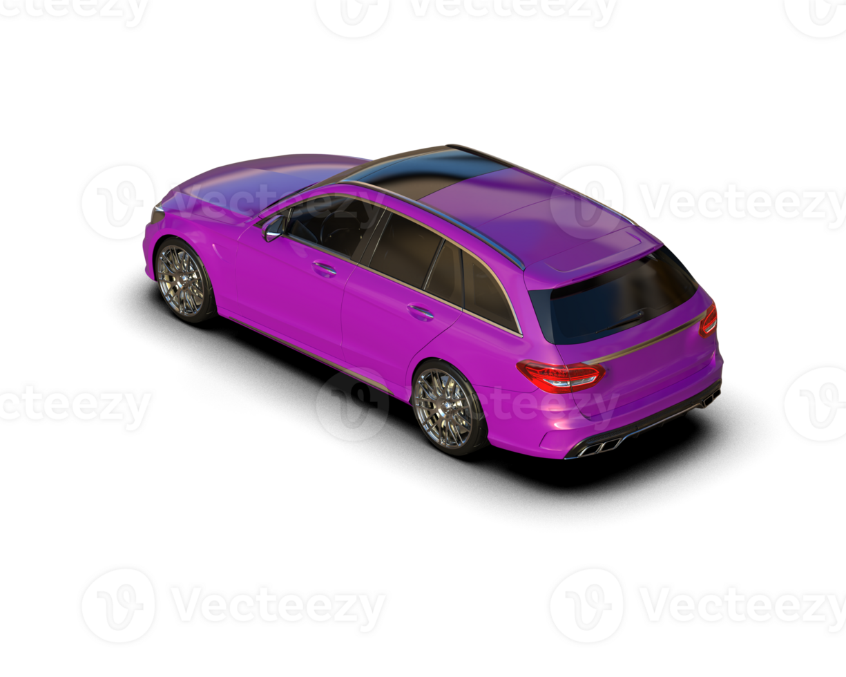 Modern car isolated on background. 3d rendering - illustration png