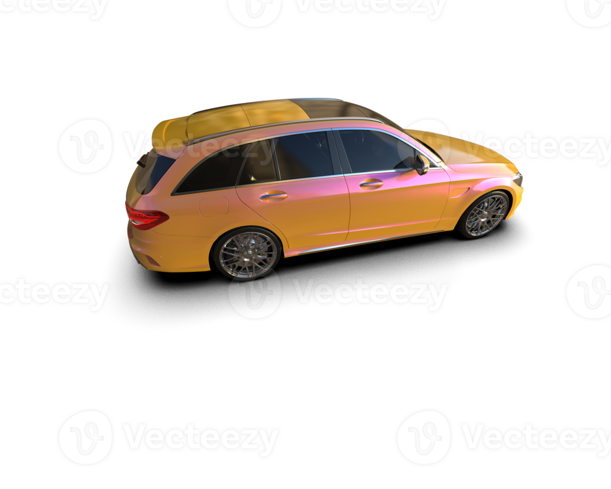 Modern car isolated on background. 3d rendering - illustration png