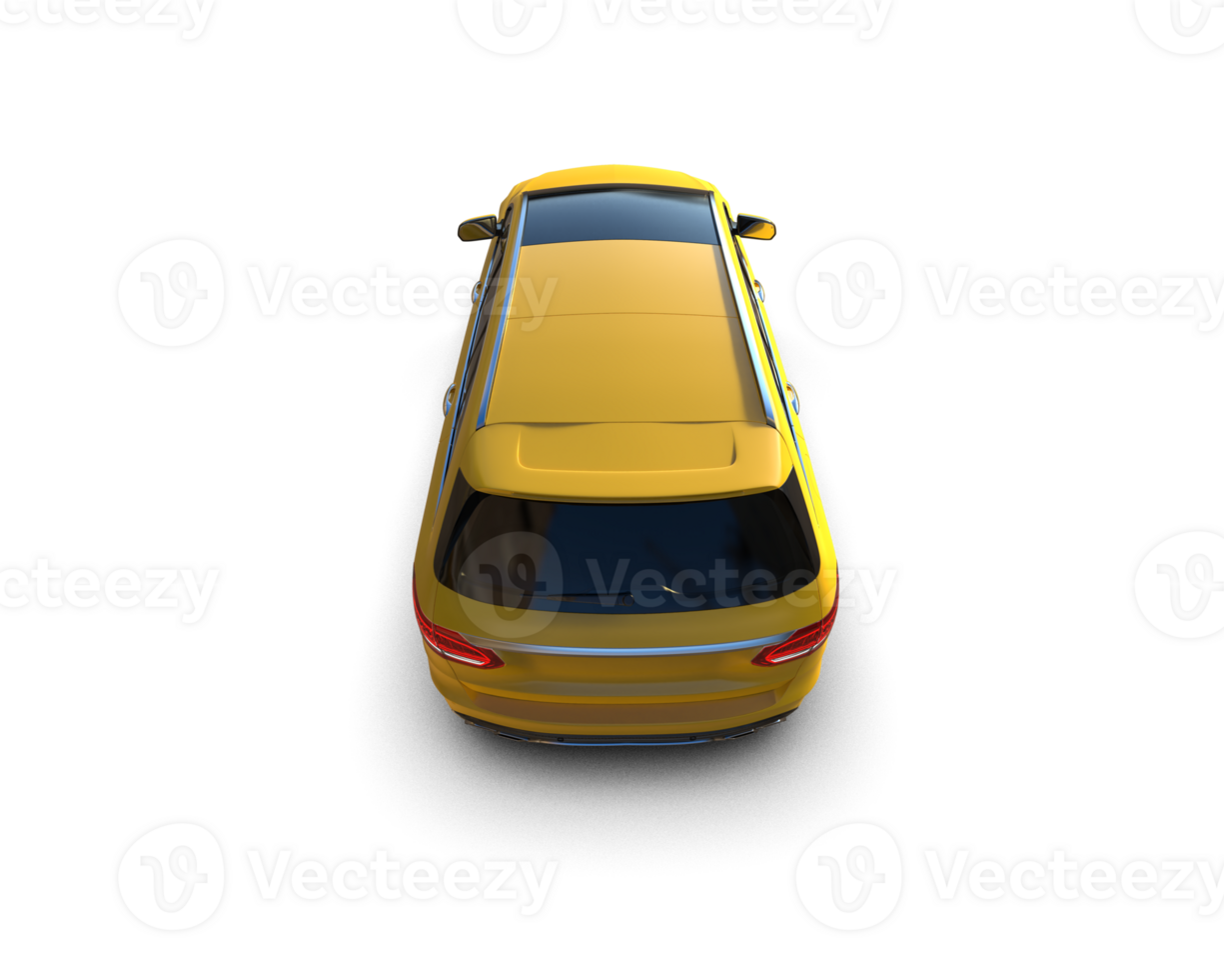 Modern car isolated on background. 3d rendering - illustration png