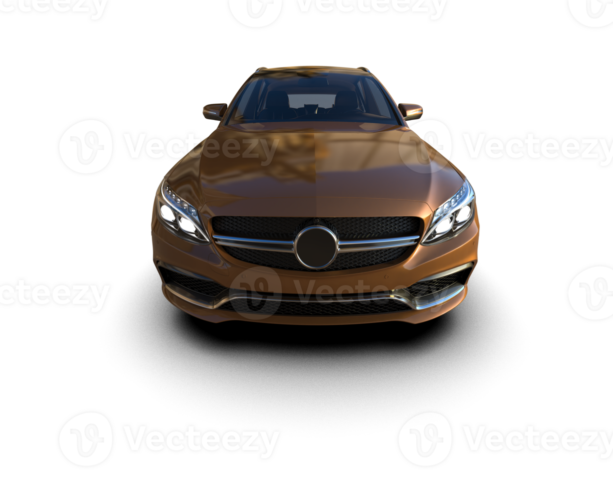 Modern car isolated on background. 3d rendering - illustration png