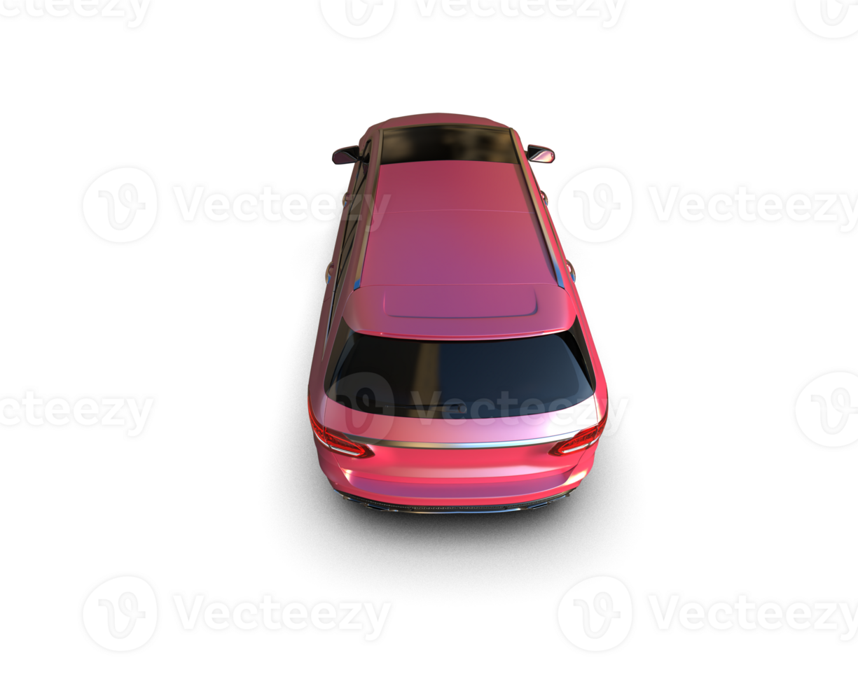 Modern car isolated on background. 3d rendering - illustration png